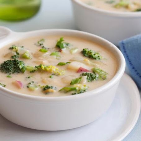 Healthified Broccoli Cheddar Soup
