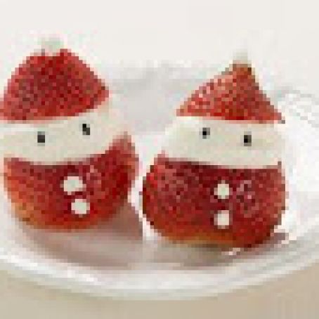 Appetizer:  Santa Claus Strawberries