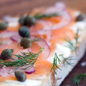 FISH*****Smoked Salmon & Cream Cheese Toasts