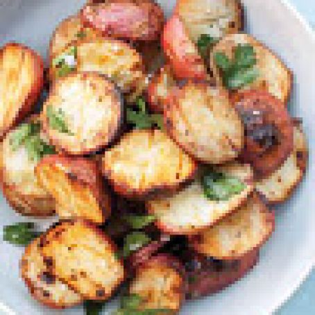 Crisp Red Potatoes with Garlic Herb Oil