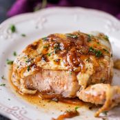 ONE PAN FRENCH ONION SMOTHERED PORK CHOPS