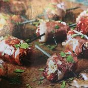 Prosciutto-Wrapped Dates with Goat Cheese and Walnuts