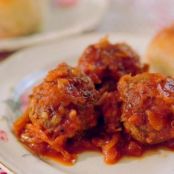 Porcupine Meatballs in Sauerkraut