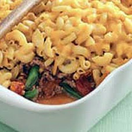 Cheesy Mac-Topped Casserole