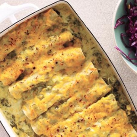 Creamy Spinach Enchiladas