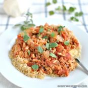 Crockpot Chicken Parmesan Quinoa Toss
