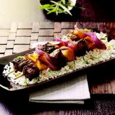 Beef Kebabs with Asian Flavors