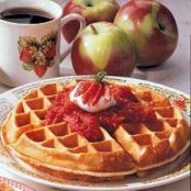 Waffles - Strawberry-Topped