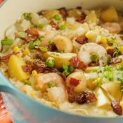 Quinoa Corn and Shrimp Chowder