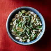 Wintry White Bean Minestrone with Rosemary Pesto