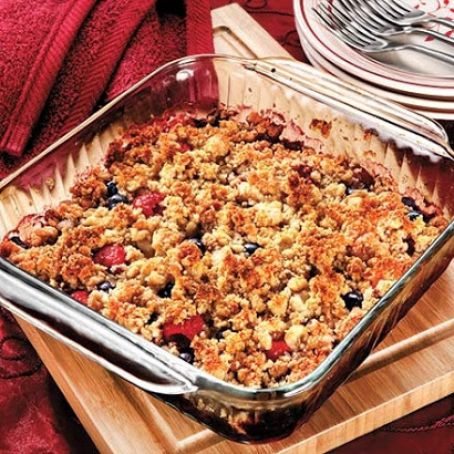 Gluten-Free Ginger Berry Crisp