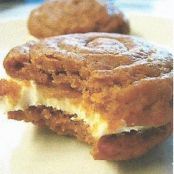 Cream Cheese Stuffed Pumpkin Cookies