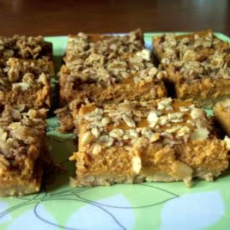 Pumpkin Bars With Oat Topping