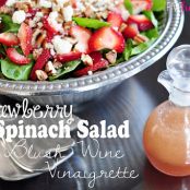 Strawberry Salad with Pecans and Feta Cheese