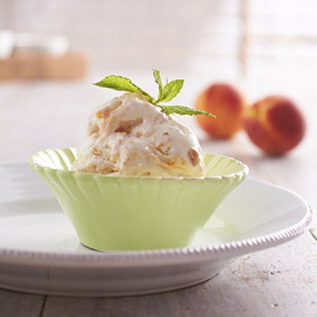 Peach Pie Crumble Ice Cream