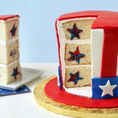 Uncle Sam Reveal Cake