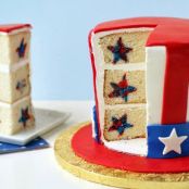 Uncle Sam Reveal Cake