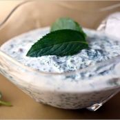 SPINACH & YOGURT SOUP w/WALNUTS