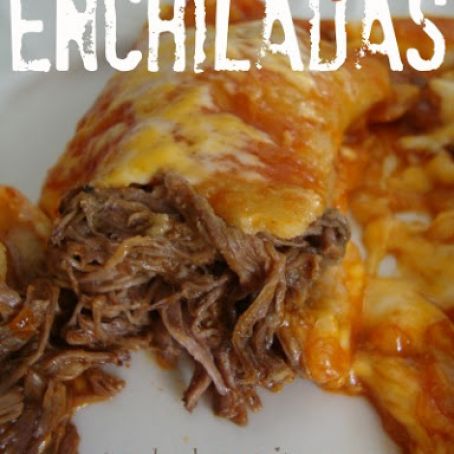 Shredded Beef Enchiladas