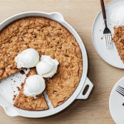 Cinnamon–Chocolate Chunk Skillet Cookie