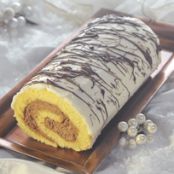 WHITE CHOCOLATE BIRCH LOG CAKE