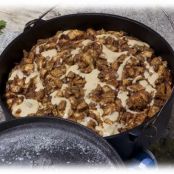 Dutch Oven Caramel Apple Pie