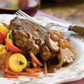 Hamburger Steak with Sweet Onion-Mushroom Gravy