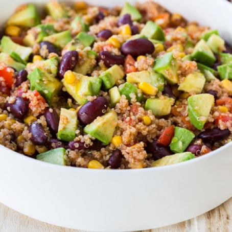 6-Ingredient Mexican-Style Quinoa Salad - Skinny Ms.