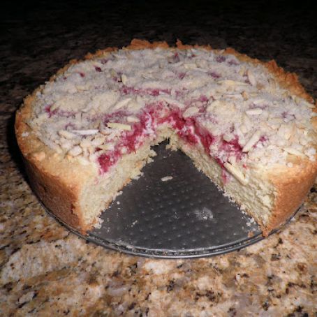 Raspberry cream cheese coffee cake