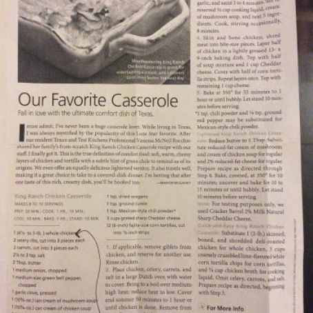 King Ranch Chicken Casserole