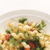 Bacon, Pea, and Fresh Herb Pasta