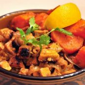 Black Pepper Tofu Curry, Sweet Potatoes with Chile Tamarind Sauce
