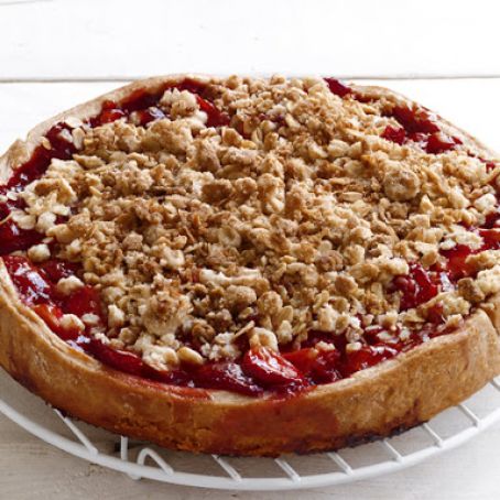 Strawberry Crumb Pie