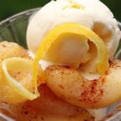 Roasted Pears and Ice Cream