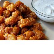 Cheesy Ranch Bacon Potato Nuggets with Ranch Dipping Sauce