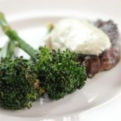 Steaks with Wasabi Cream Sauce