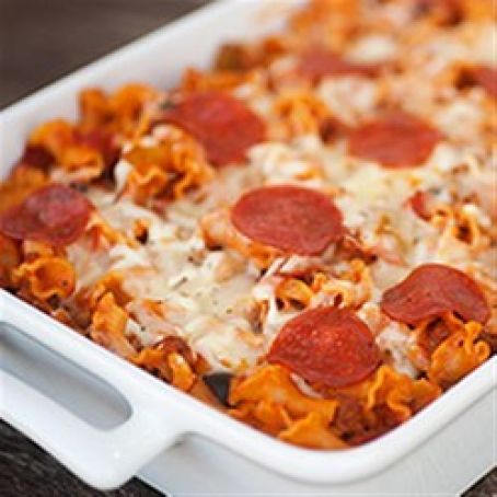 Pizza Pasta Bake with Sausage