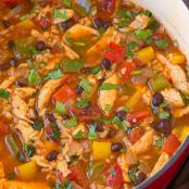 Chicken Fajita and Rice Soup