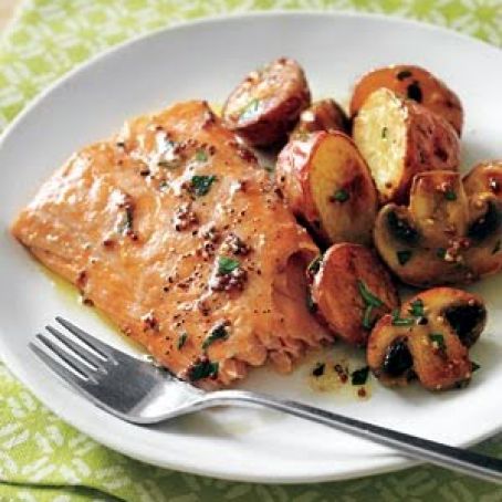Roasted Salmon with Potatoes