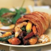 Roasted Vegetable Cornucopias