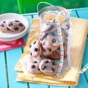 Soft Blueberry Button Cookies Recipe
