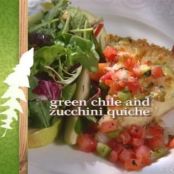Green Chile and Zucchini Quiche