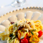 FETTUCCINE CON VERDURAS Y ACEITE DE TRUFAS