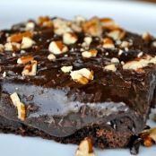 Chocolate Sheet Cake with Toasted Pecans