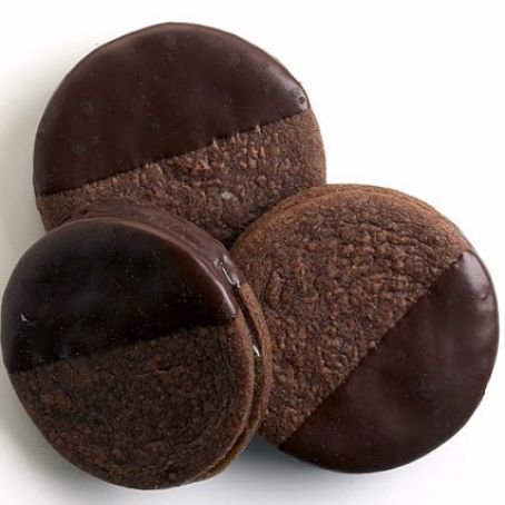 Chocolate-Dipped Chocolate-Apricot Sandwich Cookies