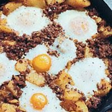 Baked Eggs with Chorizo