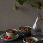 Chocolate-Orange Mousse with Raspberries