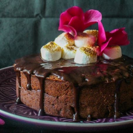 Mocha Mud cake with Toasted Marshmallow Frosting