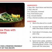 Crunchy Snow Peas with Toasted Almonds