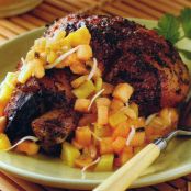 Ginger Grilled Chicken with Tropical Fruit Chutney
